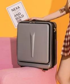 16 Inch Carry on Suitcase Travel Luggage Case Women Small Wash Bag Makeup Case Cabin Luggage Men's Business Portable Suitcase