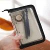 A6 Black Cute Zip Bag Transparent Loose Leaf Binder Notebook Inner Core Cover Note Book Planner Office Stationery
