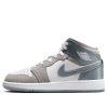 (GS) Air Jordan 1 Mid ‘White Medium Cool Grey’ HF3193-100